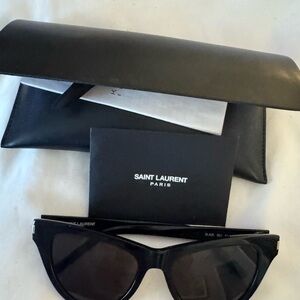 Saint Laurent Cat Eye Black Sunglasses